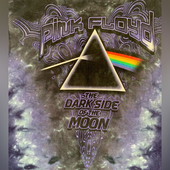 Pink Floyd Tie Dye Graphic Tee Shirt Size XL Dark Side of the Moon - Picture 2 of 4